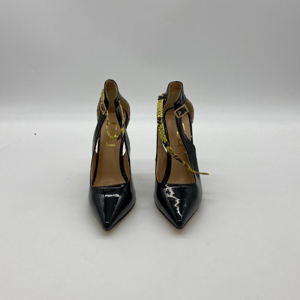 FSJ Pointed Toe Strappy High Heel Cut-out Sandals